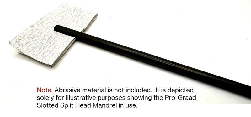 Pro-Grade 4” Slotted Mandrel 1/4” Shank & Body, Split Head Mandrel, Sanding Internal Holes, 1/4” Shank Diameter x 4” Overall Length, Pack of 1 - Image 4